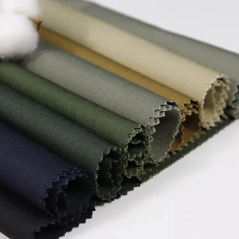 CVC Ribstop Spandex Fabric CVC Ribstop Spandex Fabric